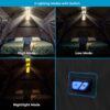 CORE Instant Cabin Tents with LED Lights | 6 Person / 9 Person / 12 Person Family Multi Room Lighted Pop Up Tents for Camping | Included Storage Pockets for Camping Accessories