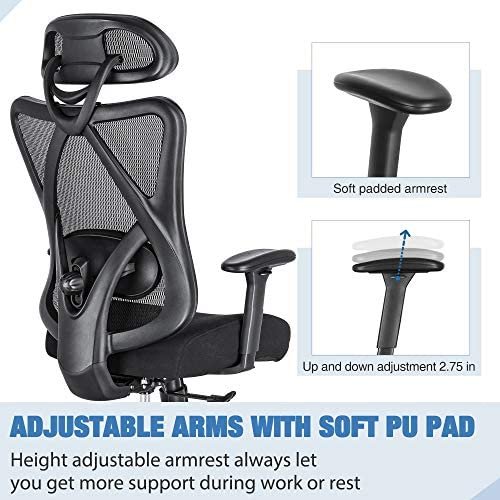 17149009e9ef45b8b19dbd74d2f3b0b1 Ergonomic Office Chair, Mesh Computer Desk Chair , High Back Executive Task Chair