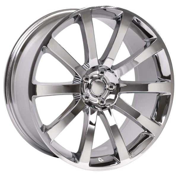 171ba2e0bc154414a8a56c0ec2c79f8b 20 9 Wheel Fits Dodge, Chrysler 300 SRT Style Chrome Rim, Hollander 2253 SET