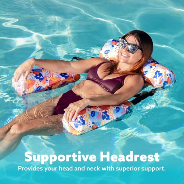 1723b086ebe842cfaed2c98ba0da330f SLOOSH Inflatable Pool Floats Adult,2 Packs Floating Lounge Chairs,Blow up Pool Noodles for Adult Heavy Duty,Floating Chair for Party Summer Water Beach Lake Fun
