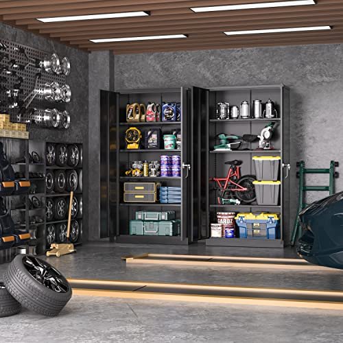 1750f9c28f3d45d2af19dd3a6d9f6aa3 Atripark Metal Storage Cabinet with Lock, 72′′ Lockable Garage Tool Cabinet with Doors