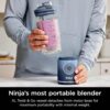 Ninja Blast Max, Portable Blender + Twist & Go, Personal Blender, Ninja Blender, Smoothie, Blend, Ice Crush, 3 Programs, Cordless, 22oz removable Vessel, Dishwasher Safe, Leakproof, Sea Glass, BC251MT