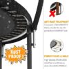 JUMPZYLLA Trampoline 8FT 10FT 12FT 14FT 15FT 16FT Trampoline with Enclosure – Recreational Trampolines with Ladder and AntiRust Coating, ASTM Approval Outdoor Trampoline for Kids