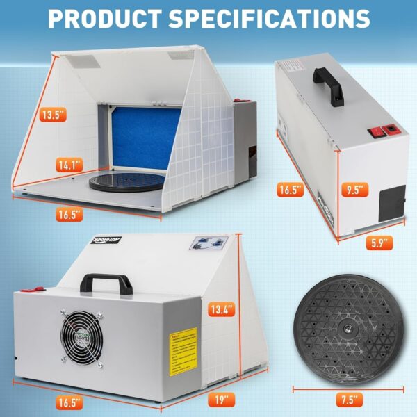 18196943273f40648df7ef145773f1d0 Autolock Spray Booth Kit with LED Lights & Filter System for Models, Crafts & More