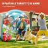 6Ft Football Target Toss Game – Inflatable Football Throwing Target Toy for Kids – Carnival Party Games