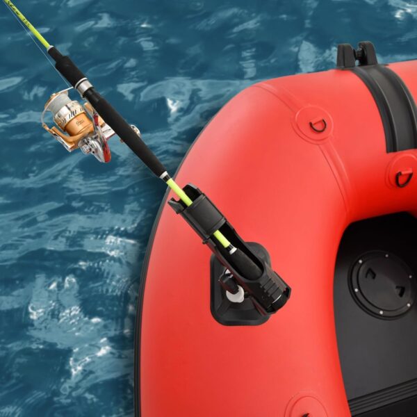 1862d376bb74492b86d8ac51e2514c5e Inflatable Boat | Yacht Dinghy Tender Raft | Multi Person Fishing Boat | Aluminum Floor Oars | Fishing Rod Holders | Heavy-Duty PVC | 2024 Model |