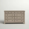 9 Drawer 66” W Dresser