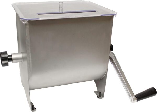 Manual Meat Mixer – 20 lb Sausage Mixer Machine with Lid, Ideal for Ground Beef Processing