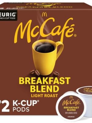 McCafe Breakfast Blend, Single Serve Coffee Keurig K-Cup Pods, Light Roast, 72 Count (6 Packs of 12)