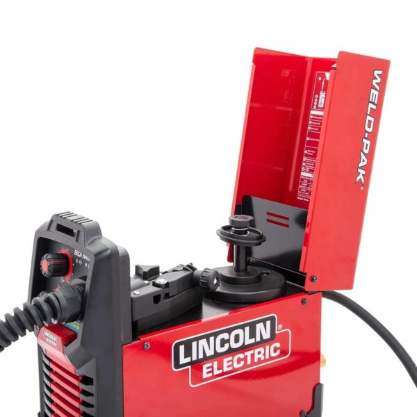 90i FC Flux Core Wire Feed Weld-PAK Welder, 120V Welding Machine, Portable w/Shoulder Strap, Protective Metal Case, Best for Small Jobs, K5255-1