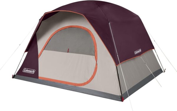 Coleman Skydome Tent with 5 Minute Setup, 4-Person Weatherproof Tent with Rainfly & Carry Bag, 20% More Headroom Than Traditional Canopies