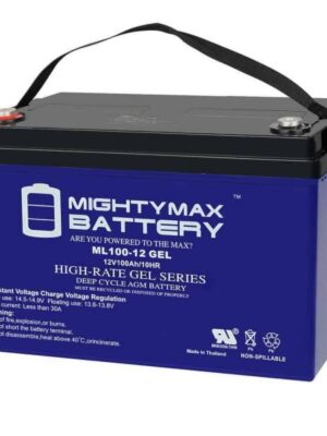 MIGHTY MAX BATTERY ML100-12GEL 12-Volt 100 Ah Sealed Lead Acid (SLA) Rechargeable GEL Battery
