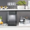 Countertop Nugget Ice Maker | Ice Machine with WiFi Connectivity | Smart Home Kitchen Essentials | Black Stainless