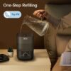 Humidifiers for Bedroom Baby, Sprout Evaporative with Dual Filters for Air & Water, Separate Sensor, Adjustable No Blue Nightlight, Auto Dry, Smart Control & Alexa, Auto Mode, 3.8L Tank for 36H