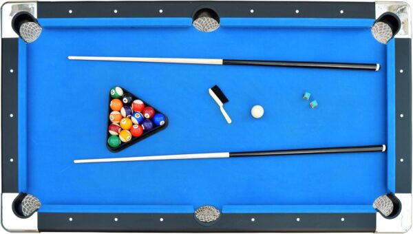 1bda4d2337134c1eb5f96580c8a7b793 Hathaway Fairmont 6 Ft Portable Pool Table, Adults Folding Billiards Tables for Game Room with Easy Foldable Storage, Includes Full Set of Billiard Balls, Cues, Chalk & Brush