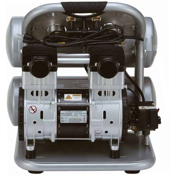 California Air Tools 4620AC 4620AC Ultra Quiet and Oil-Free 2.0 Hp, 4.6 Gal. Aluminum Twin Tank Electric Portable Air Compress