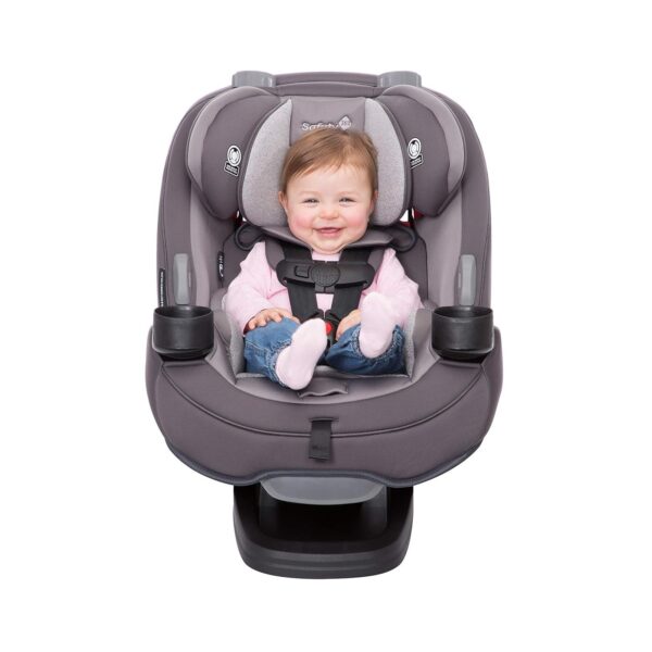 Grow and Go All-in-One Slim Convertible Car Seat, Rear Facing, 5-40 lbs, Forward Facing (30–65 lbs), High Back Booster Seat 40-100 pounds, Aqua Pop