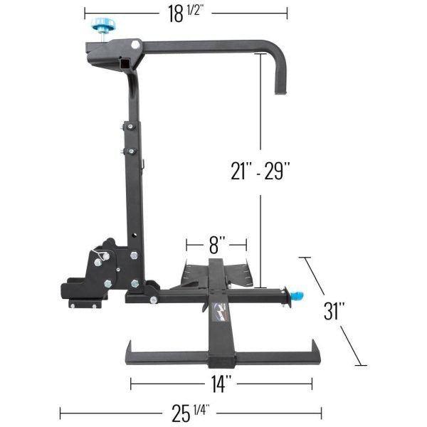 1c53c9ec62a44a59a31308ffdcd0e48c SILVER SPRING MWCC 100 lbs. Manual Wheelchair Carrier with Tilting Platform