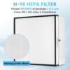 Laminar Flow Hood, H-14 HEPA Filter with Safety Locks, Class 100/ ISO Class 5 Cleanliness, Fan Filter Unit 22.6×22.6in Flow Hood Mycology/Clean Room/Laboratory 110V