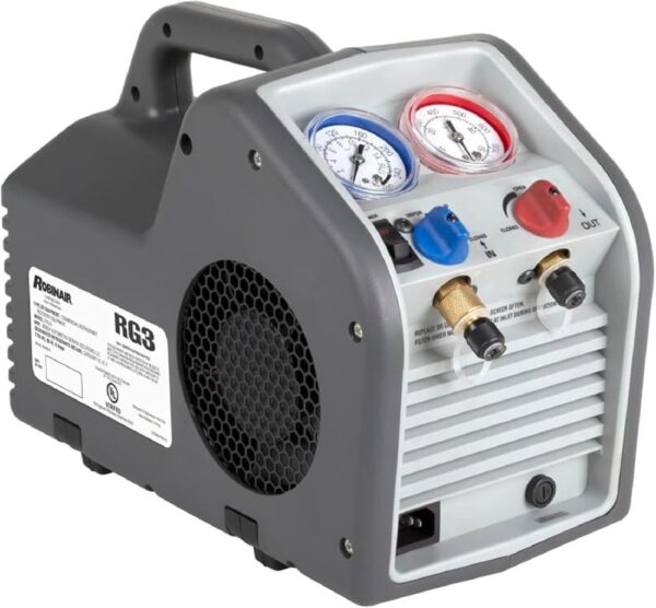 1ca5580338ec423eb3d5dba5fa27a5a6 (Portable Refrigerant Recovery Machine – 115V, 60Hz, for Both Liquid and Vapor Refrigerant, White-Robinair