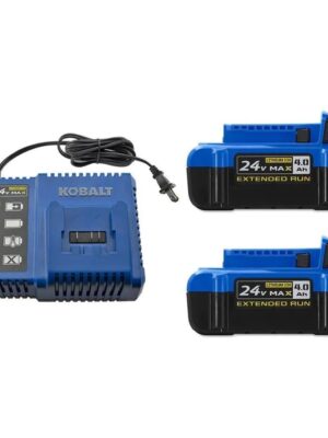 24-Volt Max 2-Pack 4 Amp-Hour Lithium Power Tool Battery Kit (Charger Included)