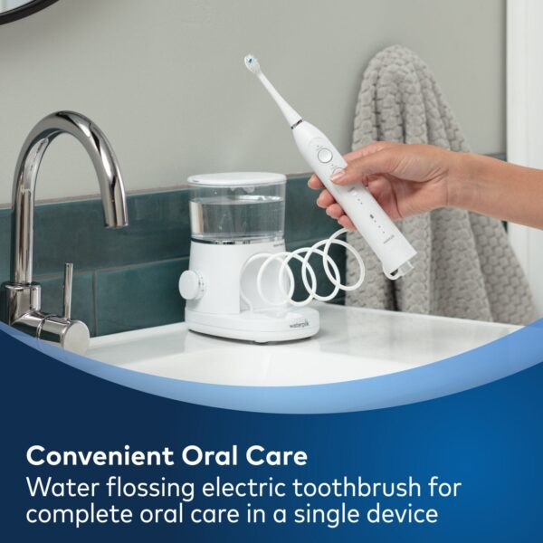 1d4dd9a61a9d4c1f99b2de2e9e54de22 Waterpik Sonic-Fusion 2.0 Flossing Toothbrush, Electric Toothbrush Water Flosser Combo, White