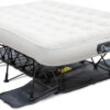 Ivation EZ-Bed (King) Air Mattress with Frame & Rolling Case, Self Inflatable, Blow Up Bed Auto Shut-Off, Comfortable Surface AirBed, Best for Guest, Travel, Vacation, Camping