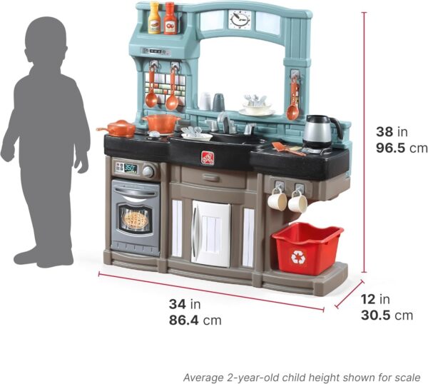 1d90f879d3be403c9a2f3f5564da009d Step2 Best Chefs Kids Kitchen Playset, Indoor/Outdoor Kitchenette, Interactive Play with Lights and Sounds, Made of Durable Plastic, Includes 25 Piece Toy Accessories, For Toddlers 2+ Years Old