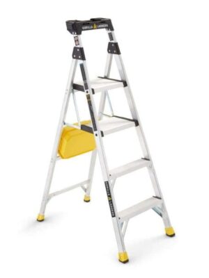 Gorilla Ladders 5.5 ft. Aluminum Dual Platform Heavy-Duty Ladder, 300 lb. Capacity Type IA Duty Rating