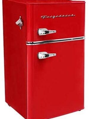3.2 Cu ft Two Door Compact Refrigerator with Freezer
