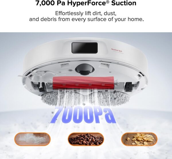 1e4395da755b4ca194cb77ad09a98d60 Qrevo Pro Robot Vacuum and Mop with FlexiArm Design Edge Mopping, Dynamic Hot Water Mop Washing and Auto Mop Drying, Intelligent Dirt Detection, 7,000 Pa Suction, Ideal for Carpets