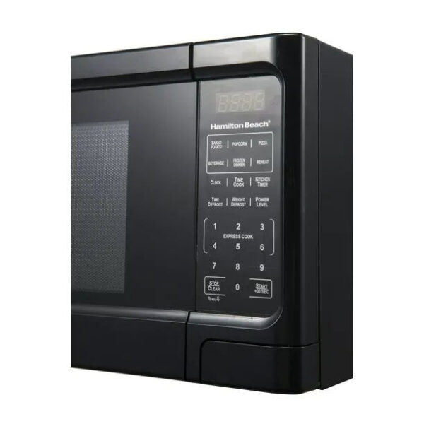 Hamilton Beach 1.1 Cu. Ft. Sleek Black Digital Microwave – Effortless Touchpad Controls