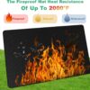 90×52 Inch Under Grill Mat for Outdoor Grill, Fireproof & Waterproof