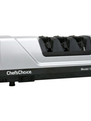 Chef’sChoice Trizor 15XV Professional Electric Knife Sharpener for Kitchen Knives, 75db, 3 Slots, Gray