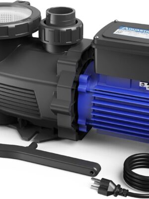 AQUASTRONG In/Above Ground Pool Pump, High Flow (with Timer, 2HP, 8917 GPH, 220V)