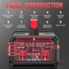 135Amp MIG Welder,110V Flux Core Welder Flux MIG/Lift TIG/Stick 3-in-1 Large LED Digital Display Welding Machine IGBT Inverter Welder FLUX-135PRO