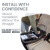 Britax Willow S Infant Car Seat with Alpine Base, ClickTight Technology, Rear Facing Car Seat with RightSize System, Glacier Onyx