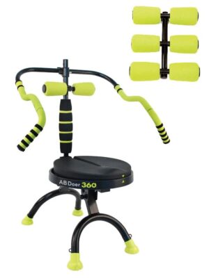 Fitness System with 6 Pack Back Roller Provides an Abdominal and Total Body Workout with Aerobics to Burn Calories and Work Muscles Simultaneously.