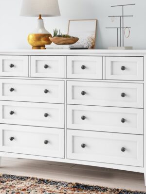 8 Drawer 60” W Double Dresser