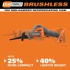 RIDGID R8648B 18V SubCompact Brushless Cordless One-Handed Reciprocating Saw (Tool Only)
