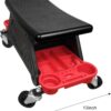AgiiMan Mechanic Stool – Detailing Garage Rolling Stool with Wheels, Automotive Roller Creeper Seat Chair Repair Tools Tray, 2 Tool Storage Drawers Under Seat, 300 Lbs Capacity