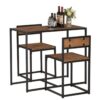 Dining Table With Two Dining Chairs Set