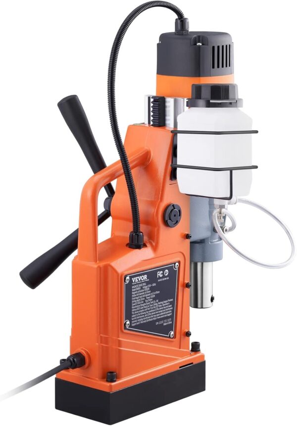 Mag Drill Press, 1550W 2′′ Boring Diameter, 2922lbf Power Magnetic Drill, 500 PRM, 10-Speed, Electric Drilling Machine for Metal Surface, Industrial and Home Improvement