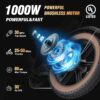 Electric Bike for Adults Q20, 2000/1500W, 37/30MPH,52V 40AH,48V/20AH E-Bike,30-180 Miles Electric Motorcycle, 20′′ Fat Tire Dirt Bike, UL2849 All Terrain for Mountains, Snow, Sand, Road