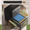 DEVAISE 3 Drawer Mobile File Cabinet Under Desk Office, Fully Assembled Except Casters, Letter/Legal Size, Black