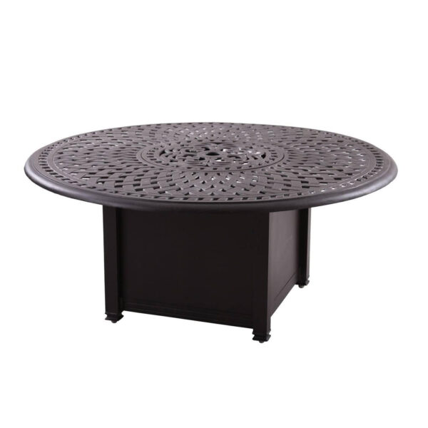 21ad465b4bfa45eab3928f8091a96240 201060-Q-B-AB Round Propane Fire Pit Chat Table | Outdoor Coffee Tables
