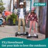 FX3 Hoverboard Blue – 6.5′′ LED Wheels, 200W Motor, UL2272 Certified, Up to 6.2mph for Kids & Adults