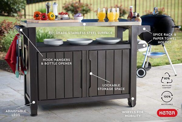 Portable Outdoor Table and Storage