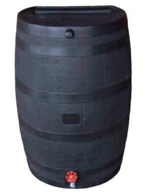 RTS Home Accents 50 Gal. Rain Barrel Black Colour with Plastic Spigot