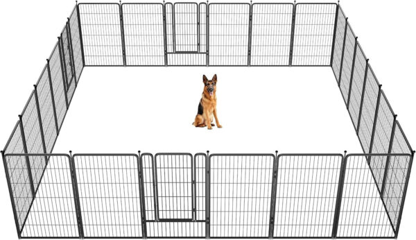 FXW Rollick Dog Playpen for Yard, RV Camping, 32 inch 8 Panels for Small and Medium Dogs│Patented